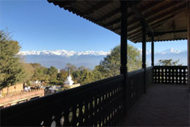 The Fort Resort à Nagarkot balcon