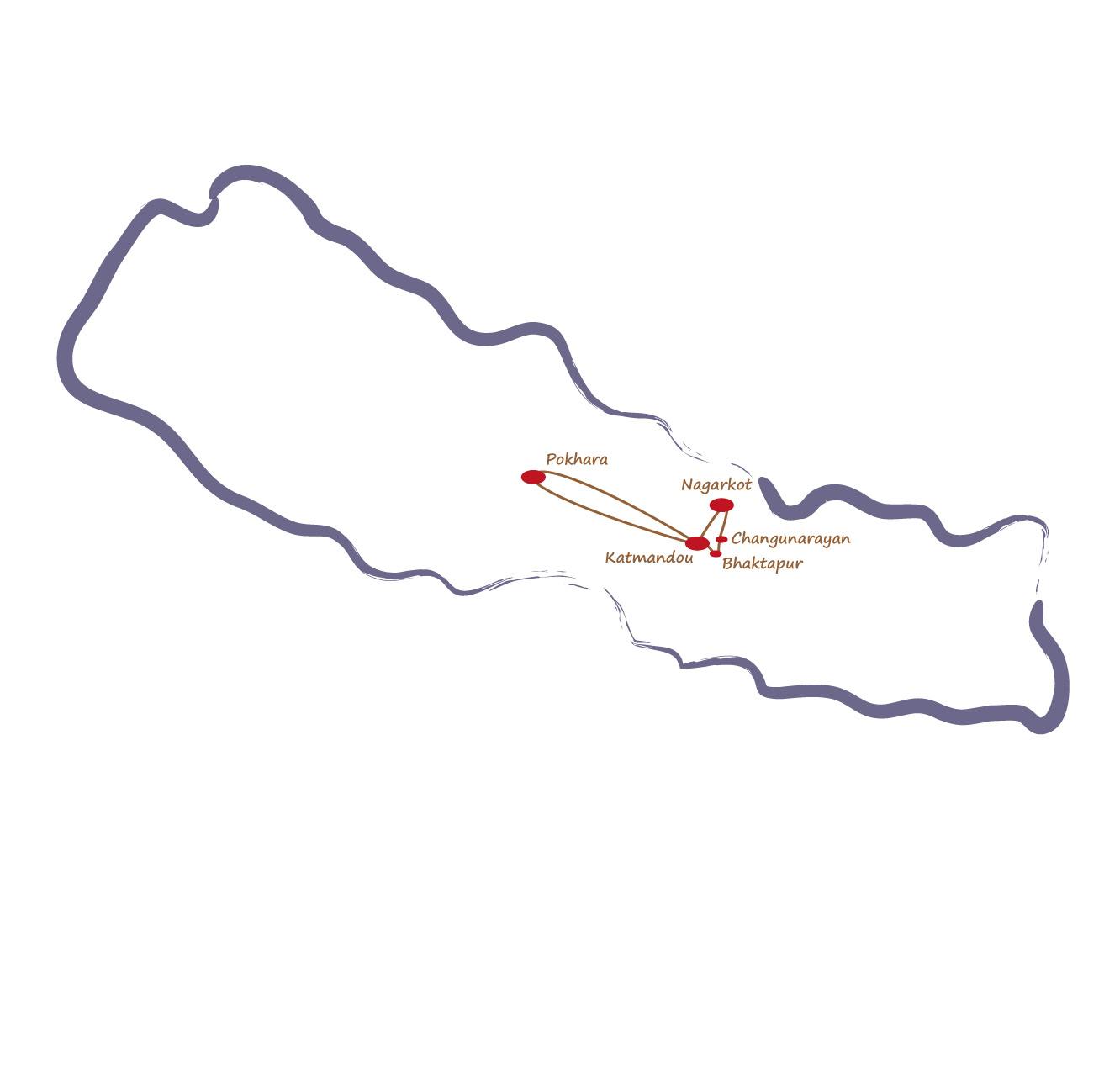 carte decouverte du nepal