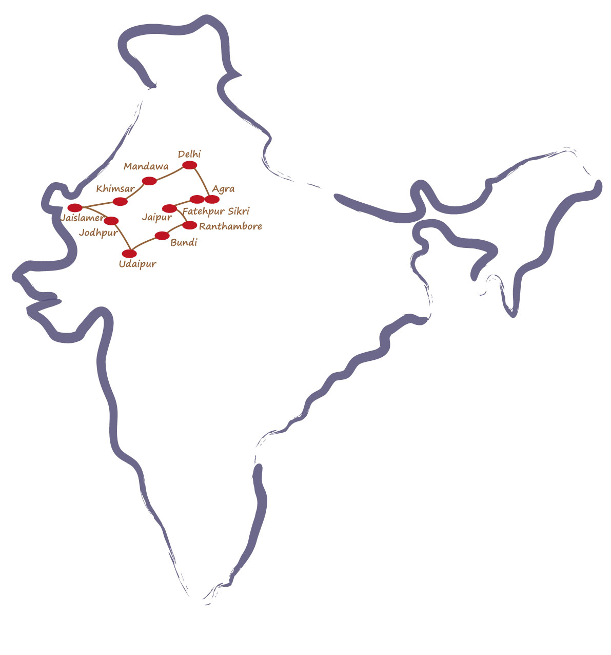 carte rajasthan authentique