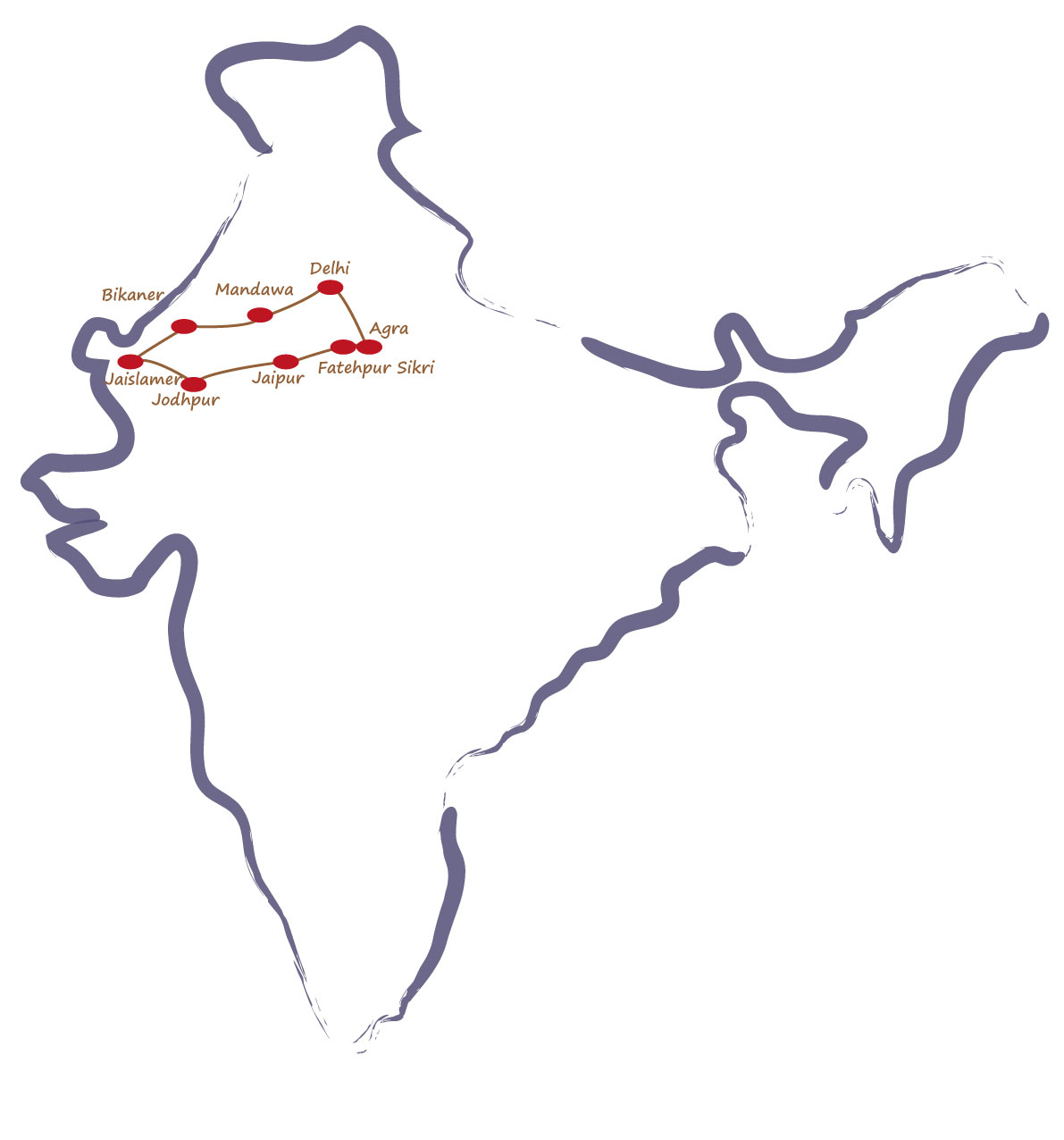 carte splendeurs du rajasthan bis